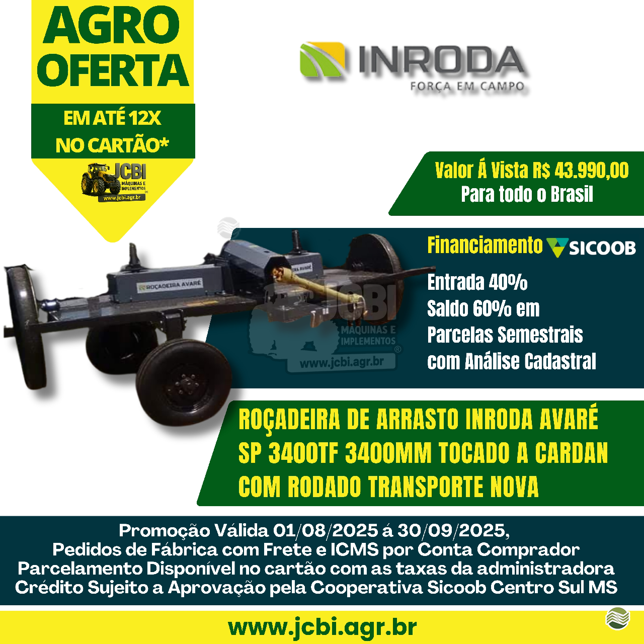 IMPLEMENTOS AGRICOLAS ROCADEIRA ROCADEIRA ARRASTO JCBi Máquinas e Implementos Agrícolas MARACAJU MATO GROSSO DO SUL MS